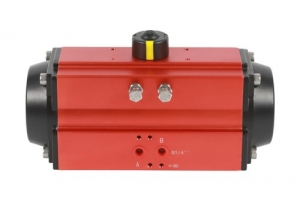 At pneumatic actuator