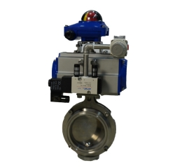 Pneumatic quick installation butterfly valve