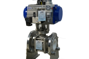 Pneumatic ceramic ball valve