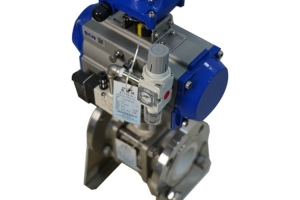 Pneumatic ceramic ball valve
