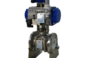 Pneumatic ceramic ball valve